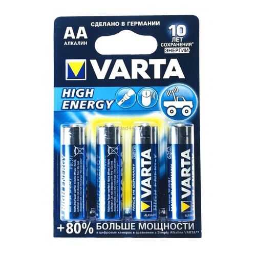 Батарейка VARTA High Energy/ Longlife Power AA(LR6) 4 шт в ДНС