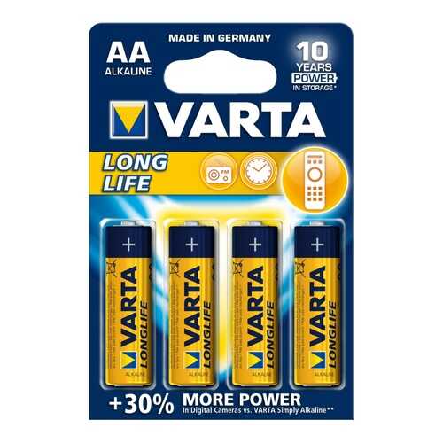 Батарейка Varta LONGLIFE 4 шт в ДНС