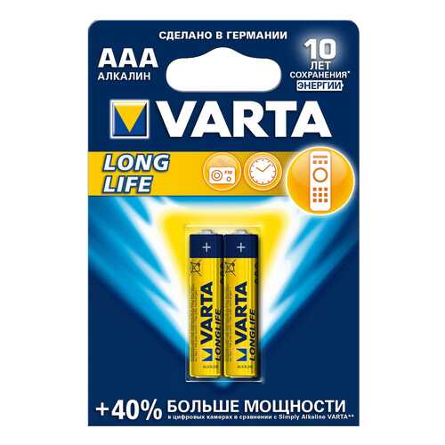 Батарейка VARTA LONGLIFE 4106 2 шт в ДНС