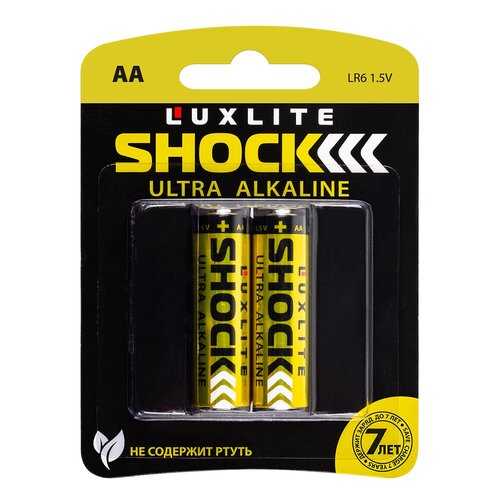 Батарейки Luxlite Shock АА 2 шт в ДНС