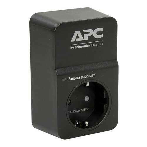 Сетевой фильтр APC PM1WB-RS, 1 розетка Black в ДНС