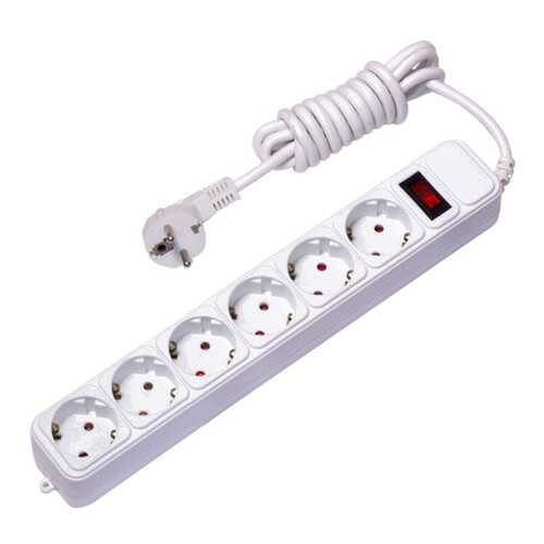 Сетевой фильтр EKF UFP10-375-6-03, 6 розеток, 3 м, White в ДНС