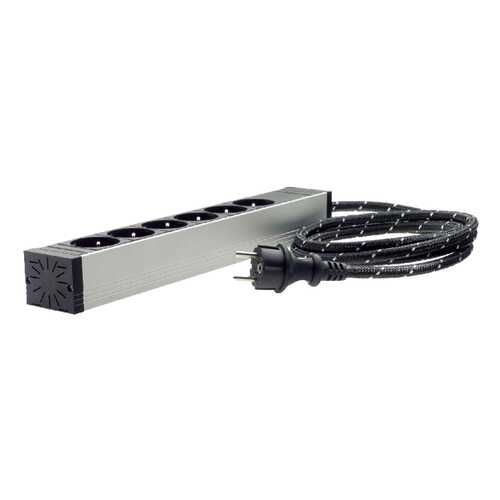 Сетевой фильтр In-Akustik AC-1502-P6, 6 розеток, 1,5 м, Silver/Black в ДНС