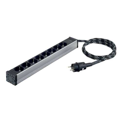 Сетевой фильтр In-Akustik AC-2502-P8, 8 розеток, 3 м, Silver/Black в ДНС