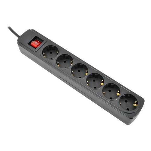 Сетевой фильтр IPPON BK-232, 6 розеток, 3 м, Black в ДНС