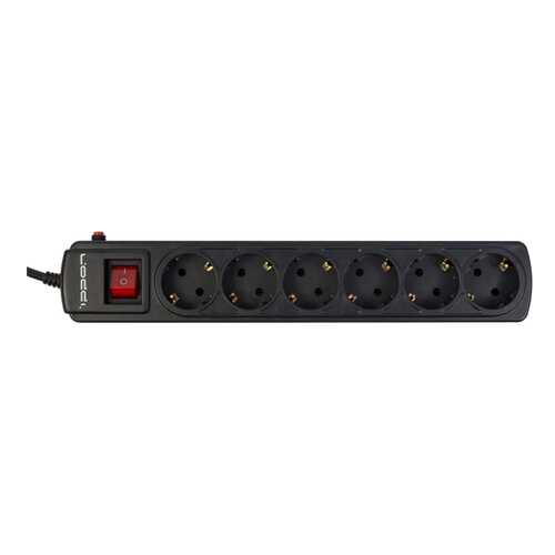 Сетевой фильтр IPPON BK112, 6 розеток, 1,8 м, Black в ДНС