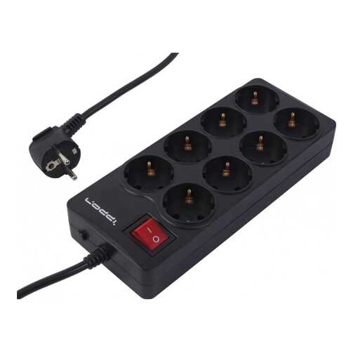 Сетевой фильтр IPPON BK258, 8 розеток, 5 м, Black в ДНС