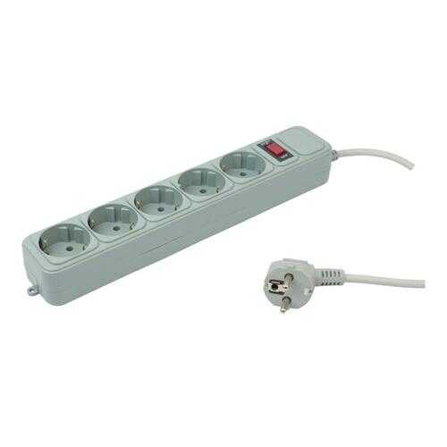 Сетевой фильтр PC PET AP01006-1,8-G, 5 розеток, 1,8 м, Grey в ДНС