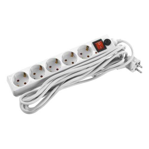 Сетевой фильтр STAYER Master 55066-3, 5 розеток, 5 м, White в ДНС