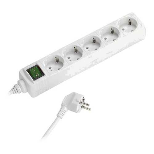 Сетевой фильтр Vivanco EBLS 5W, 5 розеток, 1,4 м, White в ДНС