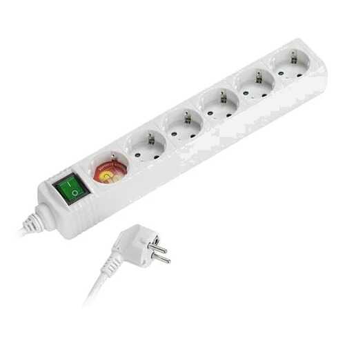 Сетевой фильтр Vivanco EBLS 6W, 6 розеток, 1,4 м, White в ДНС