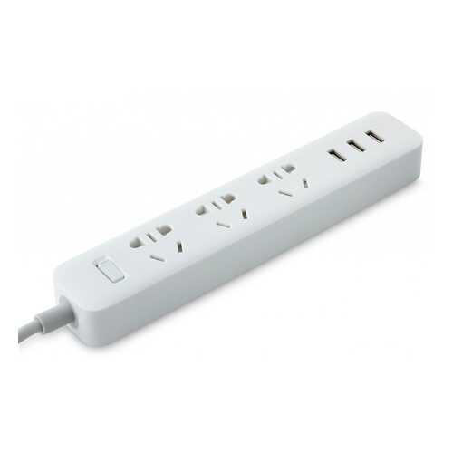 Сетевой фильтр Xiaomi Mi Power Strip, 3 розетки, 1,8 м, White в ДНС