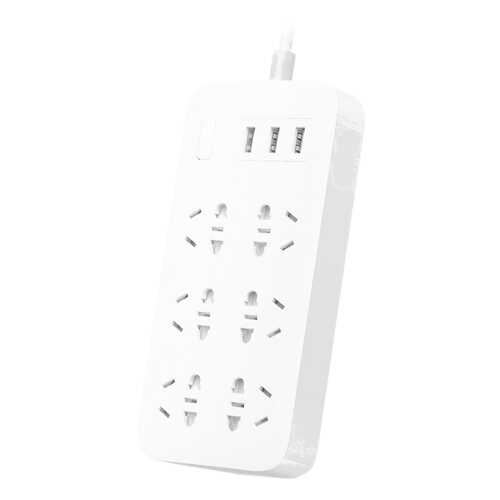 Сетевой фильтр Xiaomi Mi Power Strip, 6 розеток, 1,8 м, White в ДНС