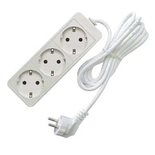 Удлинитель СОЮЗ , 3 розетки, 3 м, White в ДНС