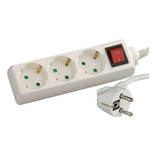 Удлинитель СВЕТОЗАР SV-55043-3, 4 розетки, 3 м, White в ДНС