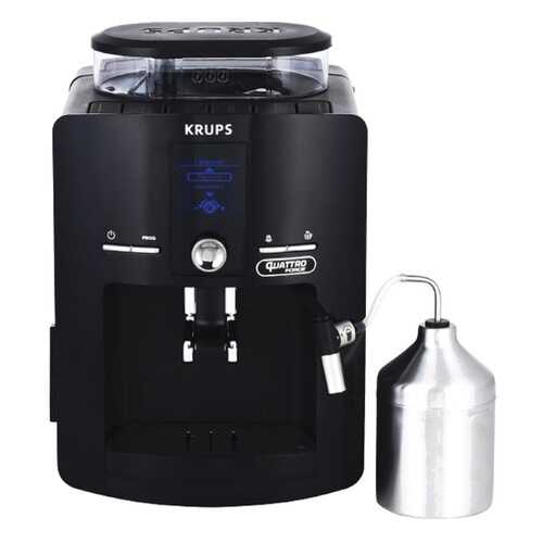 Кофемашина автоматическая Krups Quattro Force EA82F010 Black в ДНС
