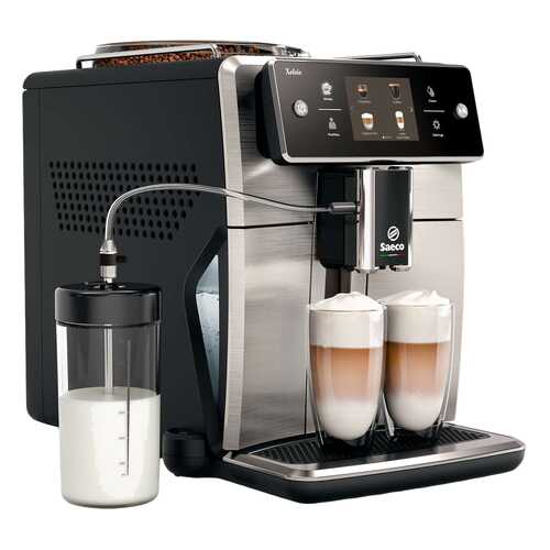 Кофемашина автоматическая Saeco Xelsis SM7683/00 Inox/Black в ДНС