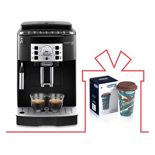 Комплект кофемашина DeLonghi EСAM 22.110.B + термокружка DeLonghi DLSC055(THE TASTER) в ДНС