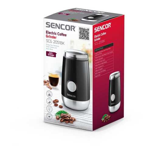 Кофемолка Sencor SCG 2051BK в ДНС