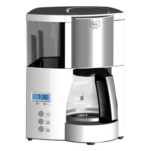 Кофеварка капельного типа Melitta Optima Timer White/Silver в ДНС