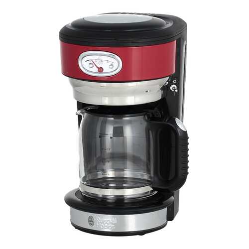 Кофеварка капельного типа Russell Hobbs Retro Ribbon Red (21700-56) в ДНС