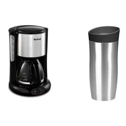Комплект Кофеварка Tefal Confidence CM3618 1.25 л + Термокружка Tefal City Mug 0,36 л в ДНС