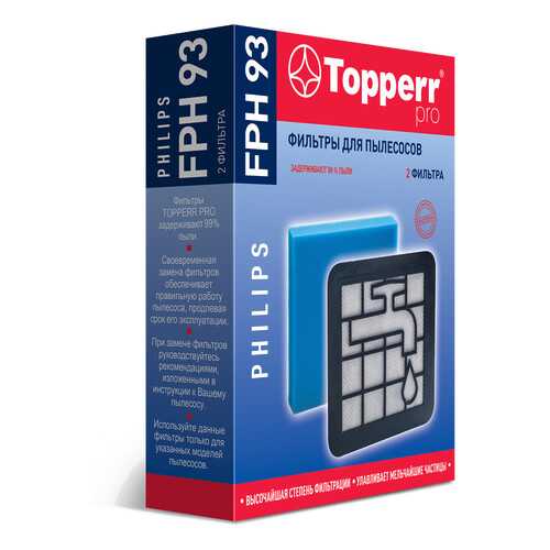 Фильтр Topperr FPH93 для пылесосов Philips в ДНС