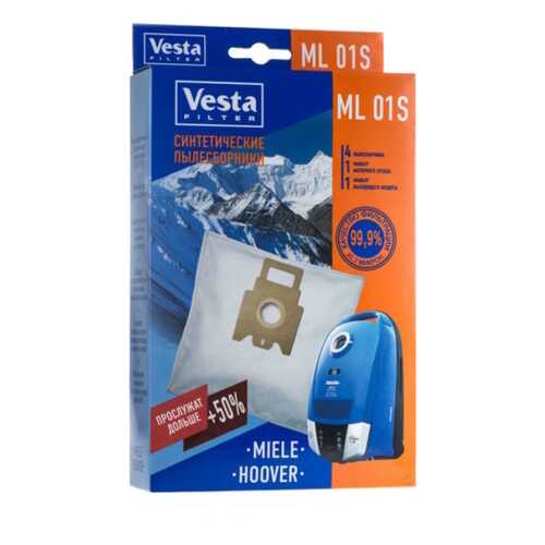 Пылесборник Vesta filter ML 01 S 4шт в ДНС