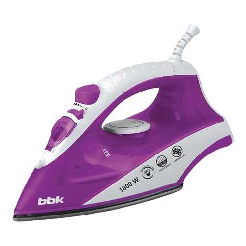 Утюг BBK ISE-1802 White/Purple в ДНС