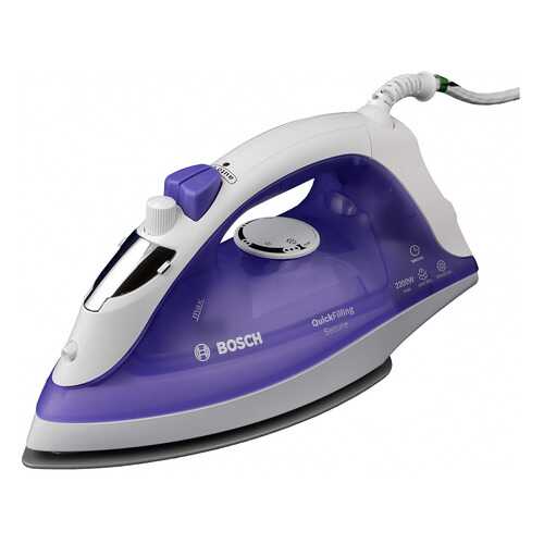 Утюг Bosch Quick Filling TDA2377 White/Purple в ДНС