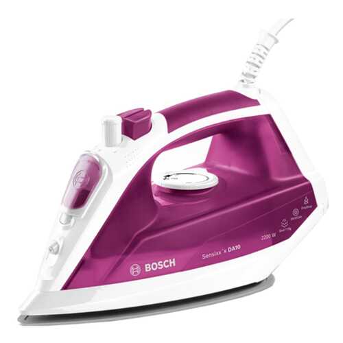 Утюг Bosch Sensixx'x DA10 TDA1022010 White/Purple в ДНС