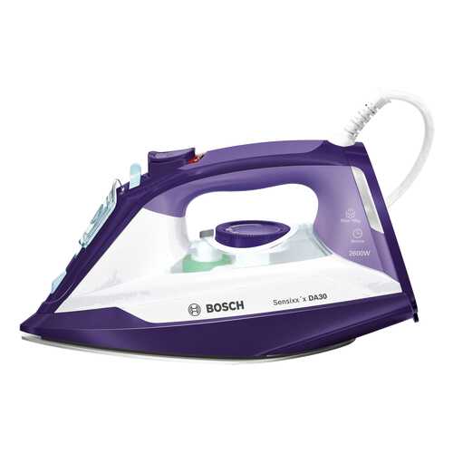 Утюг Bosch Sensixx'x DA30 Secure TDA3026110 White/Purple в ДНС