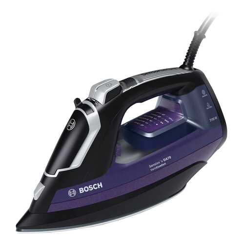 Утюг Bosch Sensixx'x DA70 VarioComfort TDA753122V Black/Purple в ДНС