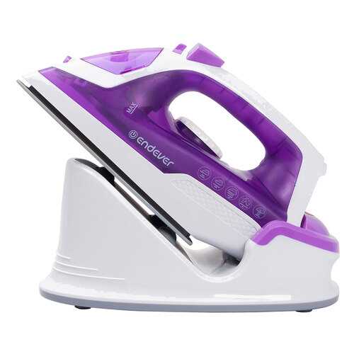 Утюг Endever Delta 120 White/Purple в ДНС