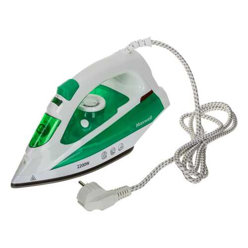 Утюг Maxwell MW-3036 White/Green в ДНС