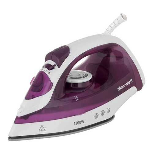 Утюг Maxwell MW-3041 VT White/Purple в ДНС