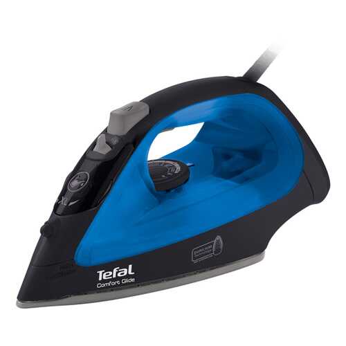 Утюг Tefal Comfort Glide FV2674E0 Black/Blue в ДНС