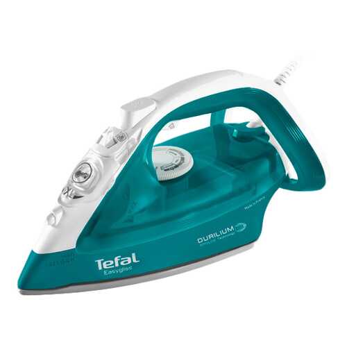 Утюг Tefal Easygliss FV3965E0 White/Cyan в ДНС