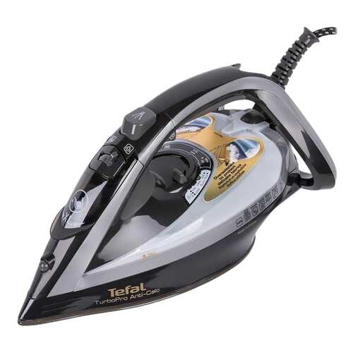 Утюг Tefal Turbo Pro Anti-Calc FV5655 Silver/Black в ДНС