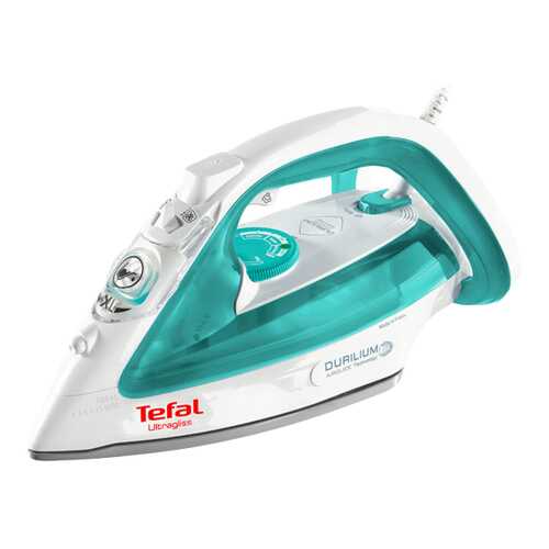 Утюг Tefal Ultragliss White/Cyan в ДНС