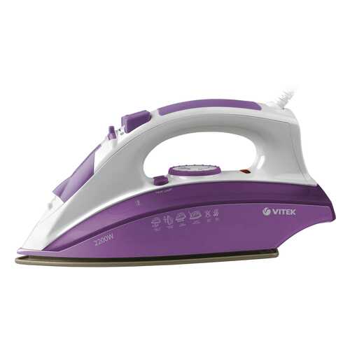 Утюг VITEK VT-1209 White/Purple в ДНС