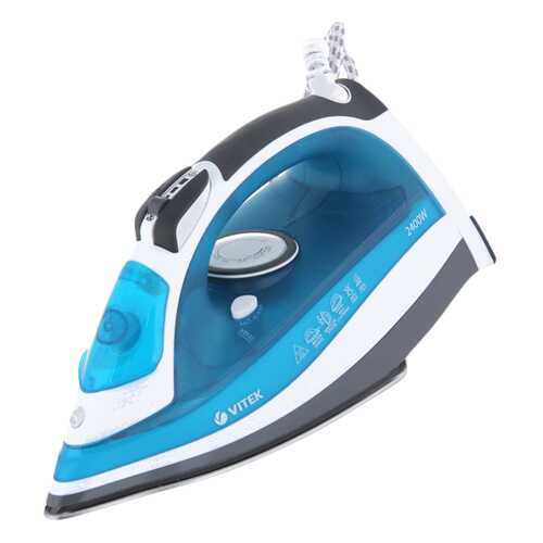 Утюг VITEK VT-1265 EM White/Cyan в ДНС