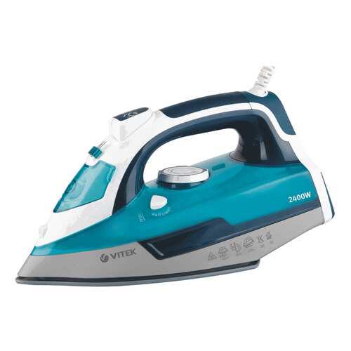 Утюг VITEK VT-1266 White/Cyan в ДНС