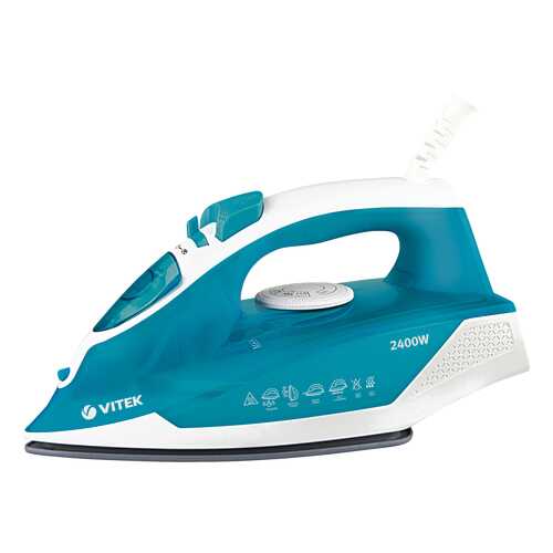 Утюг VITEK VT-8307 White/Cyan в ДНС