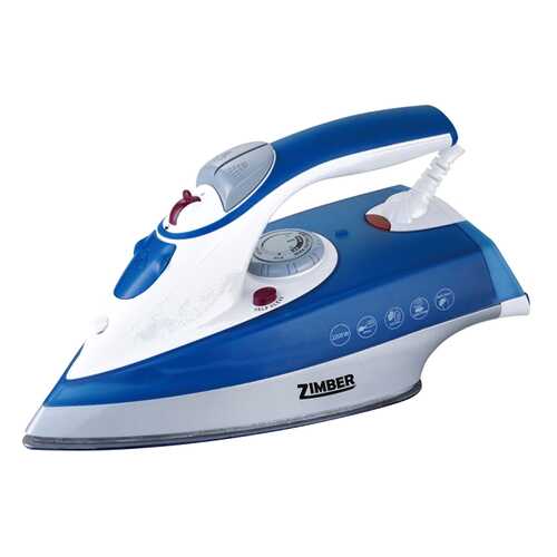 Утюг Zimber ZM-10809 White/Blue в ДНС