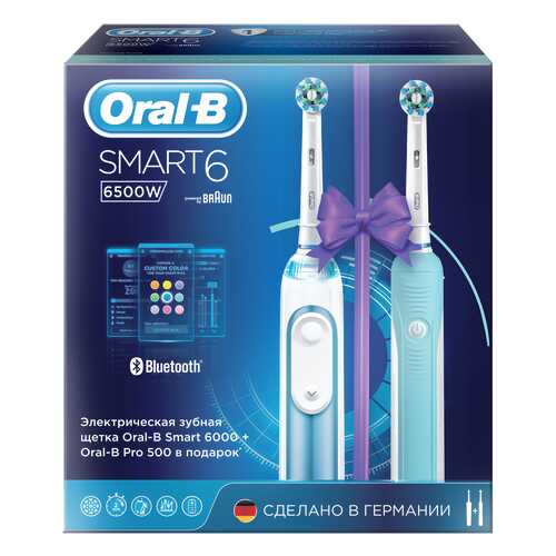 Электрическая зубная щетка Braun Oral-B 6500 W (D700.525.5XP) в ДНС