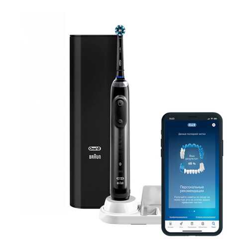 Электрическая зубная щетка Braun Oral-B Genius X 20000N (D706.515.6X) Black в ДНС