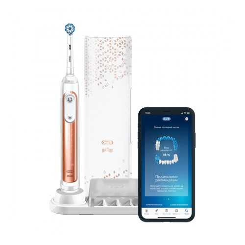 Электрическая зубная щетка Braun Oral-B GeniusX Sensi 20000N (D706.515.6X) Rose Gold в ДНС