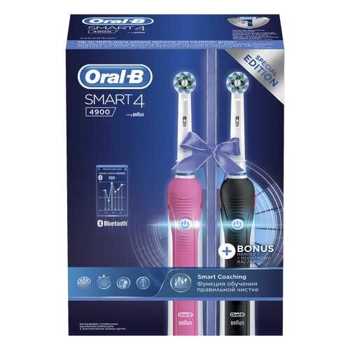 Электрическая зубная щетка Braun Oral-B Smart 4 4900 (D601.252.3H) в ДНС