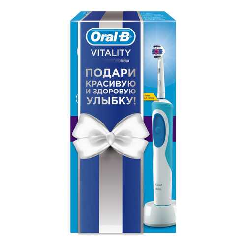 Электрическая зубная щетка Braun Oral-B Vitality 3D White в подарочной упаковке в ДНС